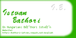 istvan bathori business card